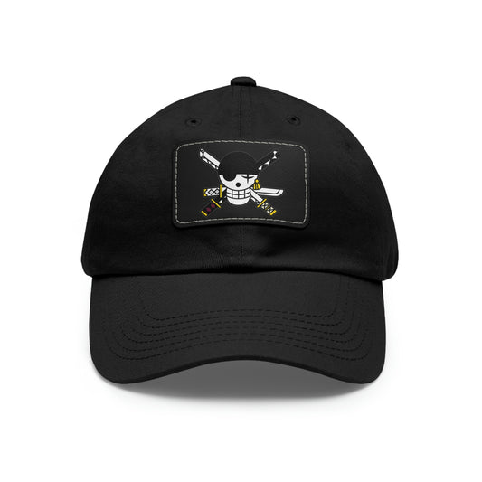 Zoro One Piece Dad Hat with Leather Patch