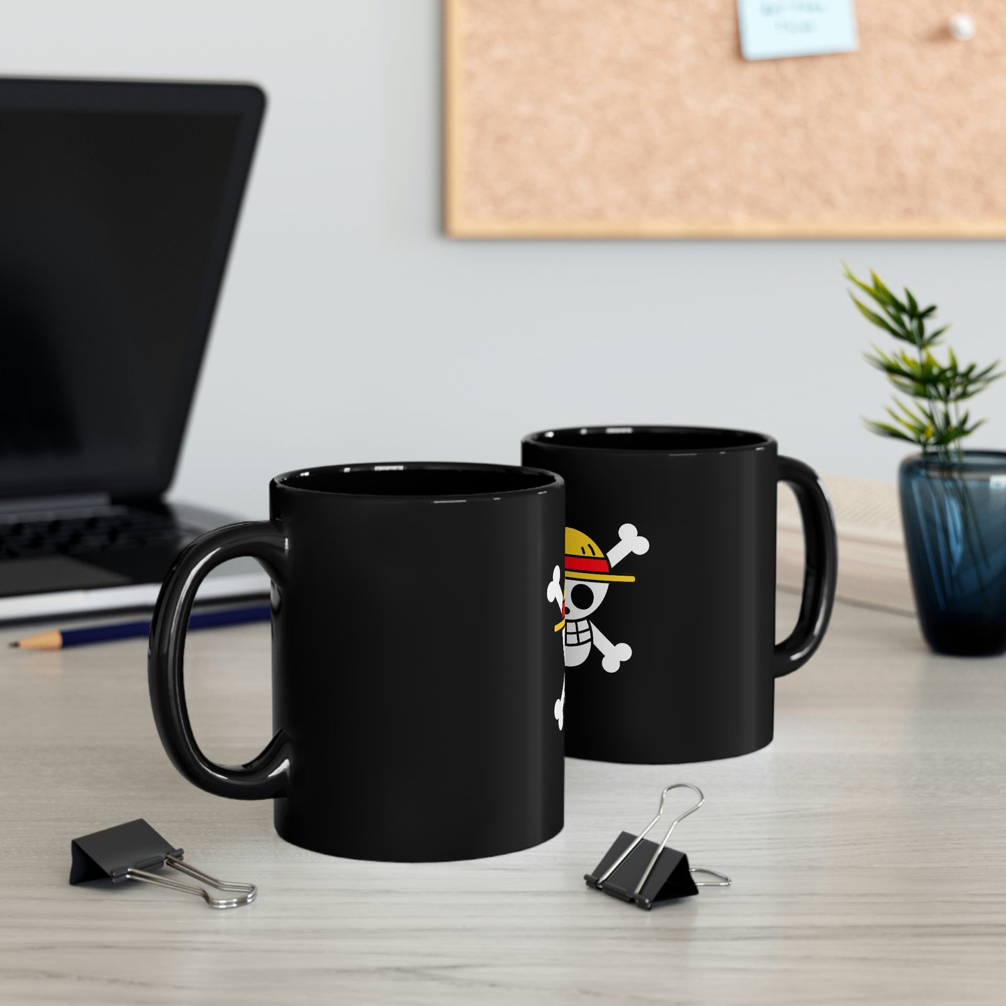 One Piece 11oz Black Mug