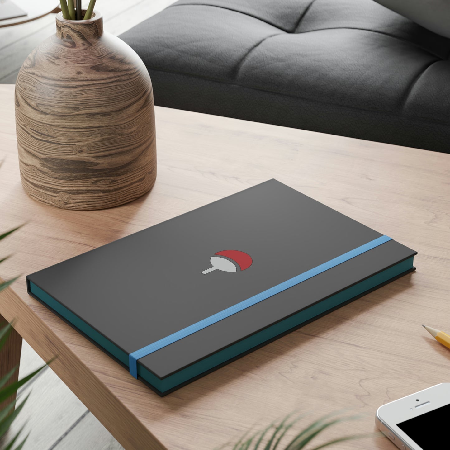 Sasuke Uchiha Color Contrast Notebook - Ruled